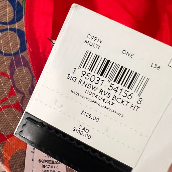 coach Rainbow Signature Bucket Hat main image 4